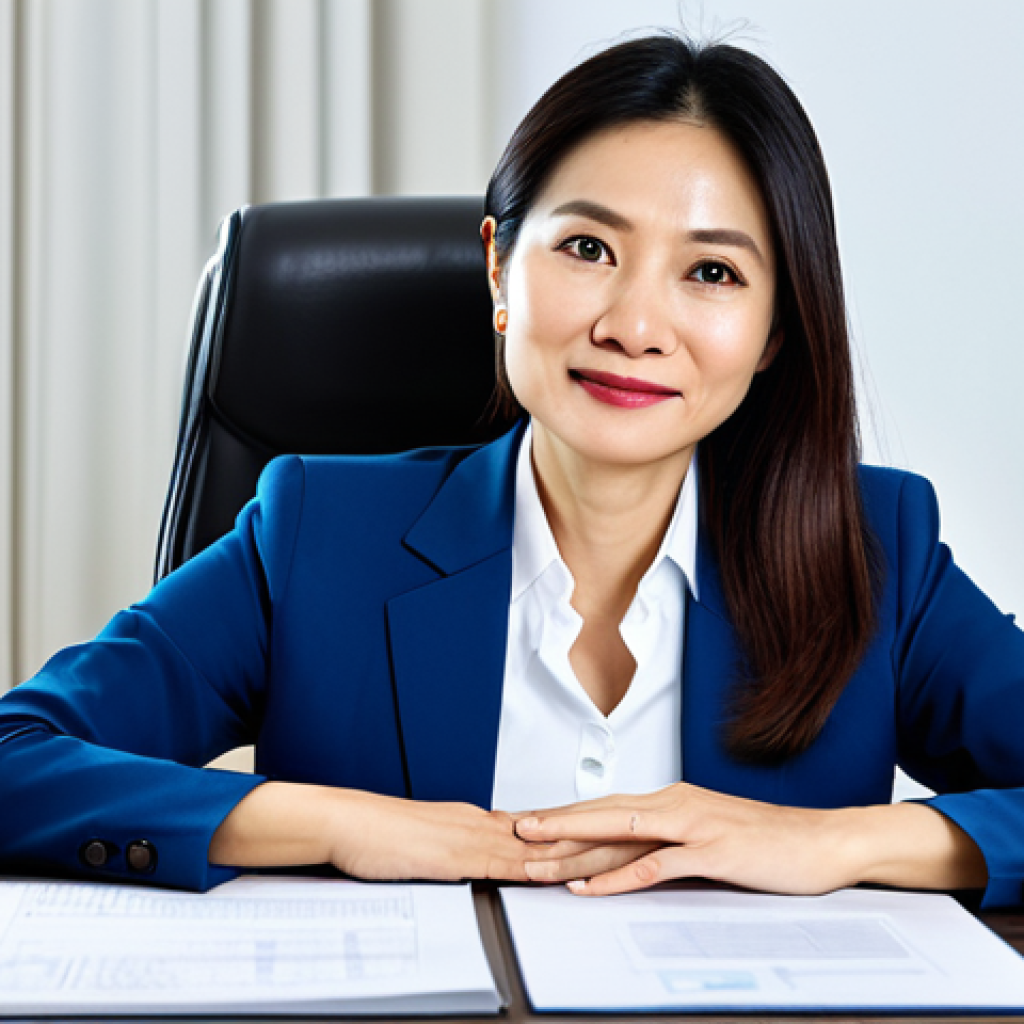 망막 질환 초기 증상 - **Prompt:** "A Vietnamese woman in her 40s, wearing professional attire (áo dài or business suit), s...