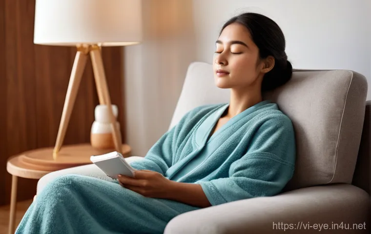 눈 피로 완화 방법 - **Prompt:** A beautifully arranged flat lay photograph on a rustic wooden table, showcasing a health...